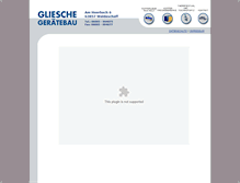 Tablet Screenshot of gliesche-geraetebau.de
